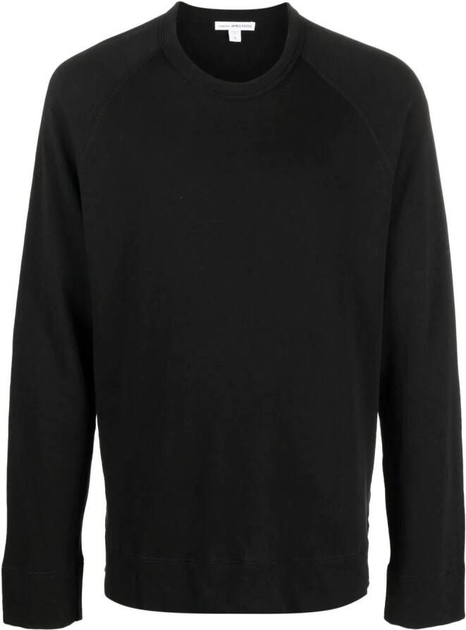 James Perse Katoenen sweater Zwart