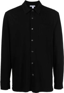 James Perse Gebreid overhemd Zwart