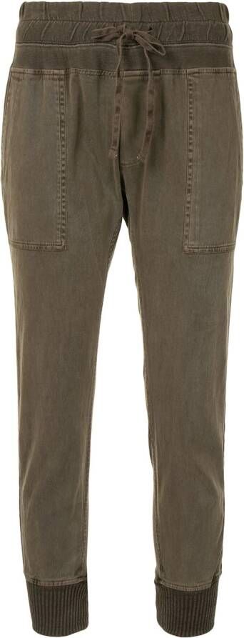 James Perse Ruimvallende broek Groen