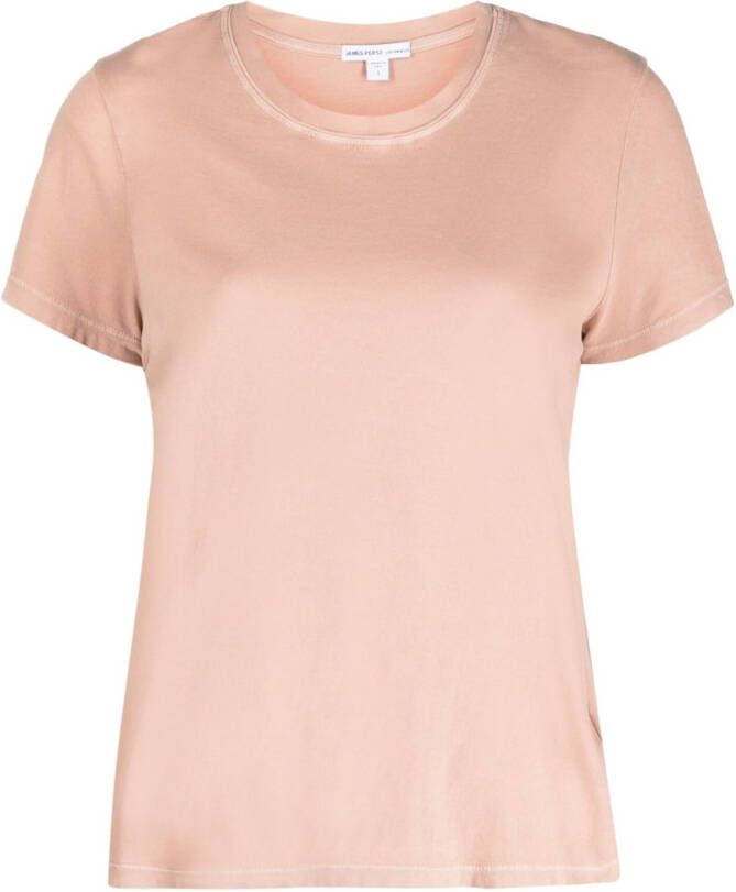 James Perse Doorzichtig T-shirt Roze