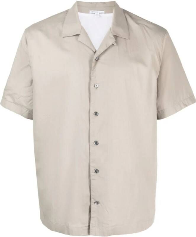 James Perse Overhemd met korte mouwen Grijs