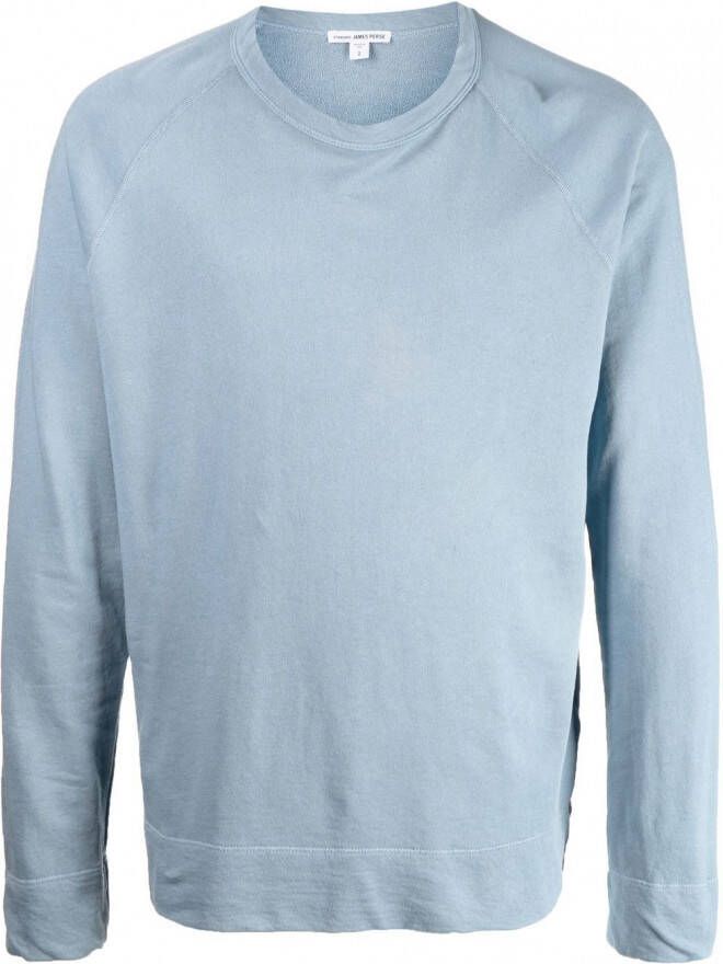 James Perse Sweater met ronde hals Blauw