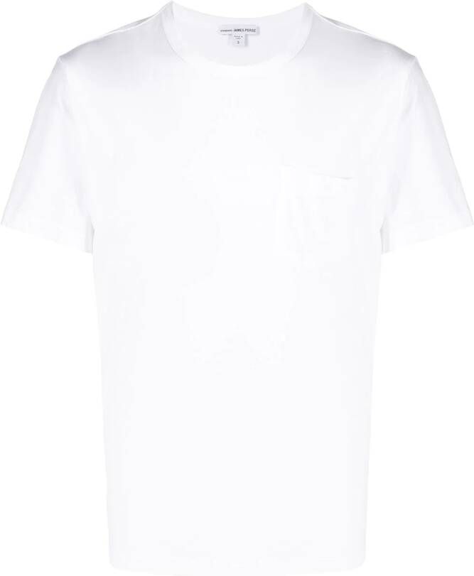 James Perse T-shirt met borstzak Wit