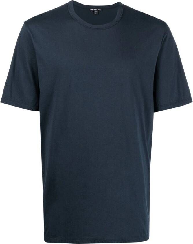 James Perse T-shirt met ronde hals Blauw