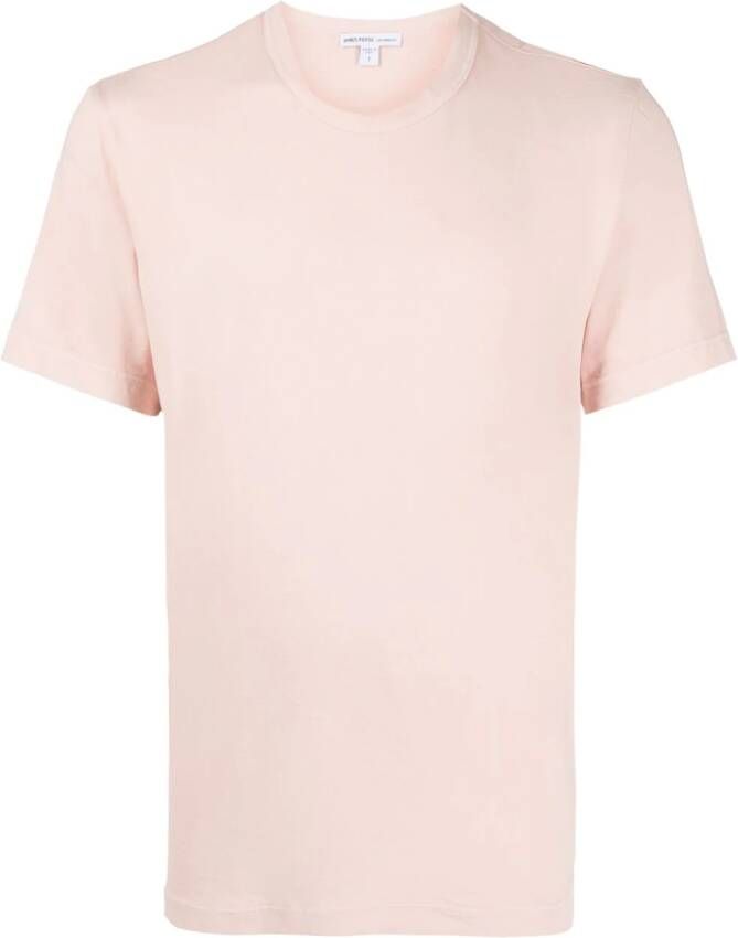 James Perse T-shirt met ronde hals Roze