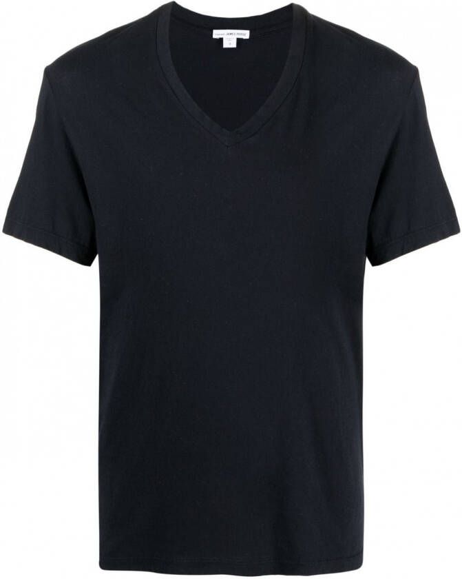 James Perse T-shirt met V-hals Blauw