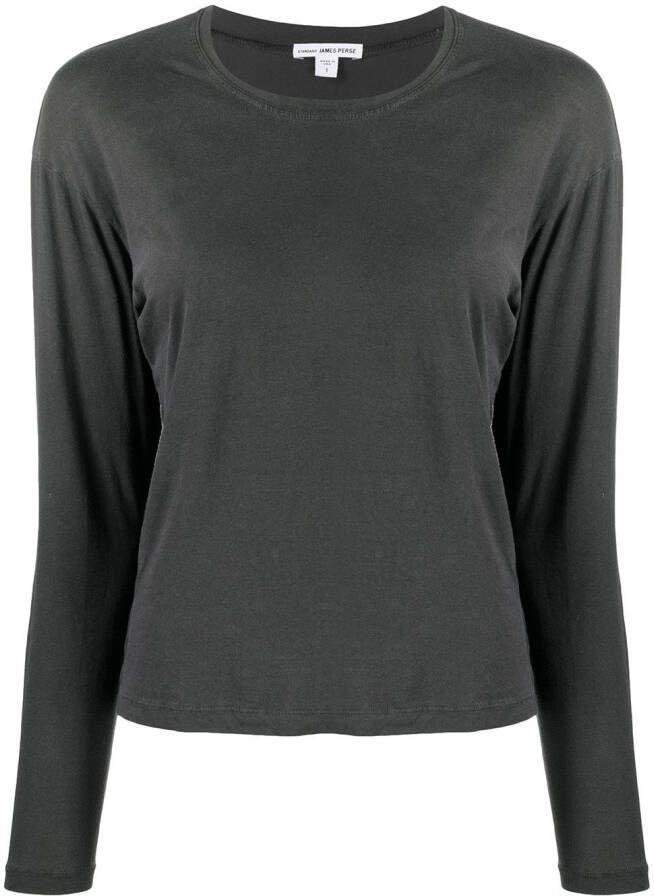 James Perse Top met lange mouwen Zwart