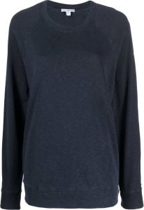 James Perse Trui met ronde hals Blauw
