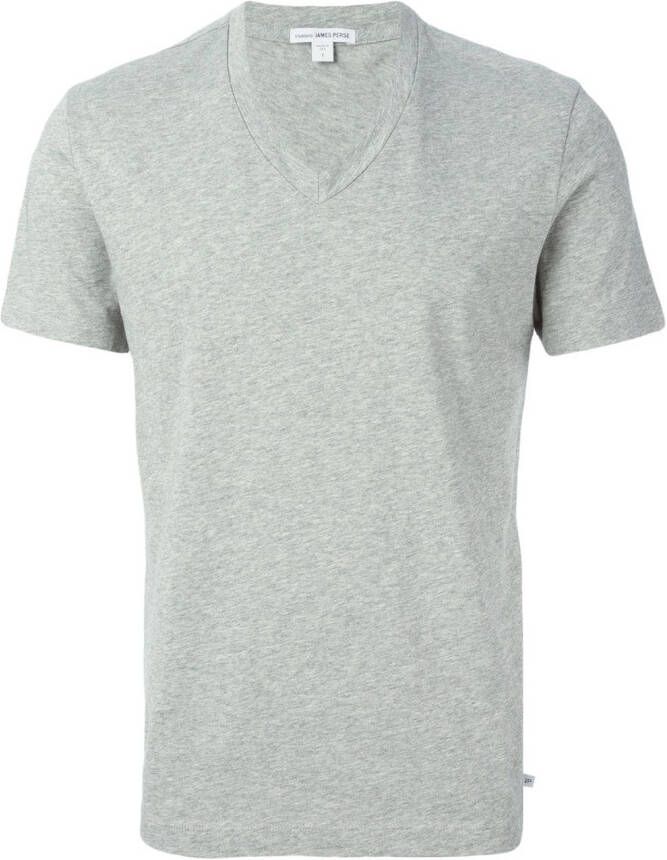 James Perse V-neck T-shirt Grijs