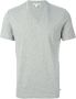 James Perse V-neck T-shirt Grijs - Thumbnail 1