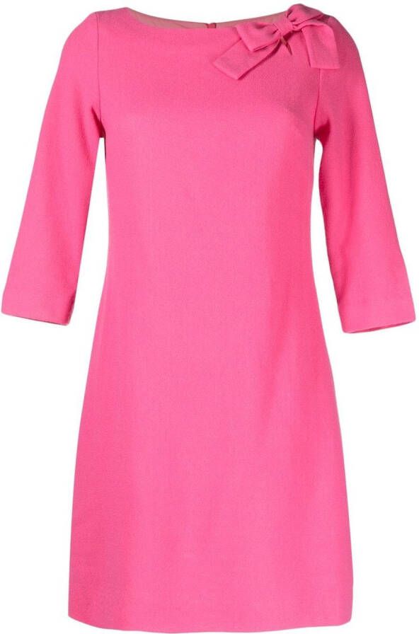 JANE Midi-jurk met strikdetail Roze