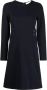 JANE Midi-jurk met ronde hals Blauw - Thumbnail 1