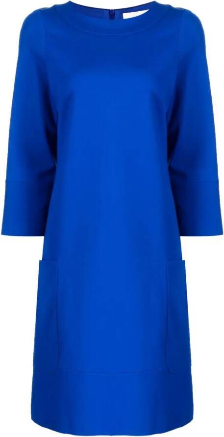 JANE Ren jersey mini-jurk Blauw