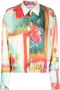 Jean Paul Gaultier Blouse met abstracte print Beige - Thumbnail 1