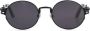 Jean Paul Gaultier The Black 55-3175 zonnebril met rond montuur Zwart - Thumbnail 1