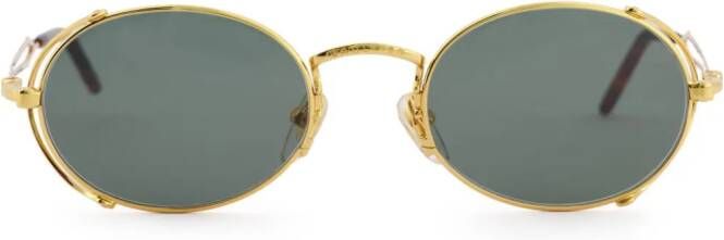 Jean Paul Gaultier x Burna zonnebril met ovaal montuur Goud