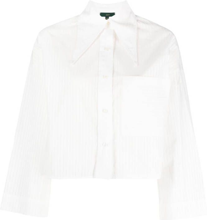 Jejia Gestreepte blouse Wit
