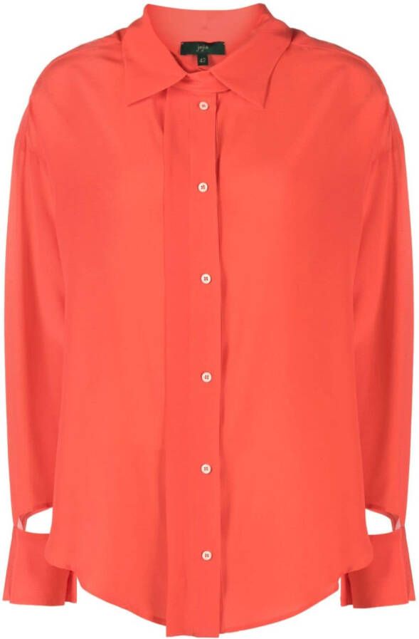 Jejia Zijden blouse Rood