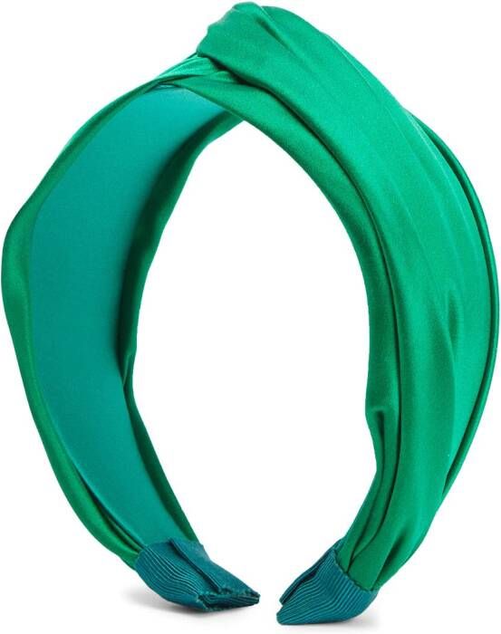Jennifer Behr Gedraaide haarband Groen