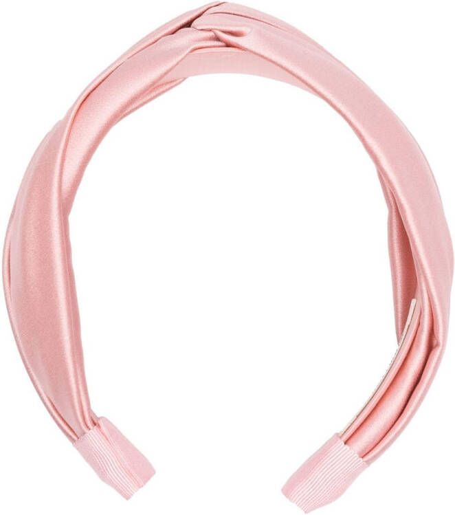 Jennifer Behr Haarband met geknoopt detail Roze
