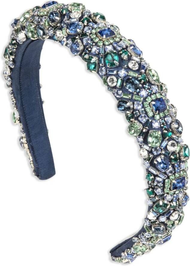 Jennifer Behr Haarband verfraaid met kristallen Blauw