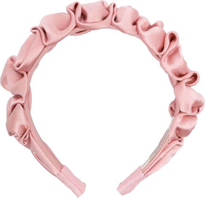 Jennifer Behr Haarband met ruches Roze