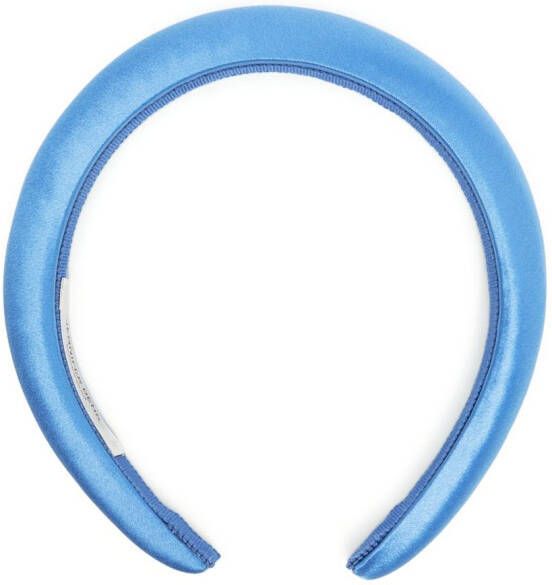 Jennifer Behr Satijnen haarband Blauw