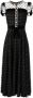 Jenny Packham Midi-jurk met stippen Zwart - Thumbnail 1
