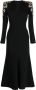 Jenny Packham Midi-jurk verfraaid met kristallen Zwart - Thumbnail 1