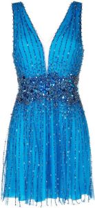 Jenny Packham Mini-jurk met pailletten Blauw