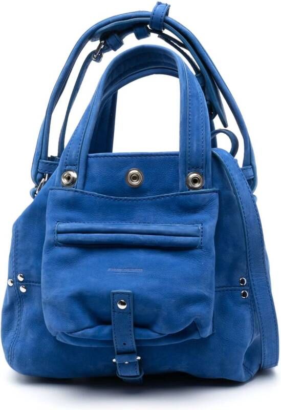 Jérôme Dreyfuss Billy leren shopper Blauw