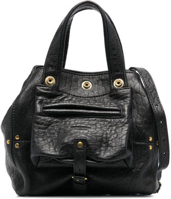 Jérôme Dreyfuss Billy leren shopper Zwart