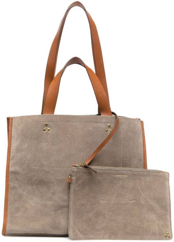 Jérôme Dreyfuss Léon suède shopper Bruin