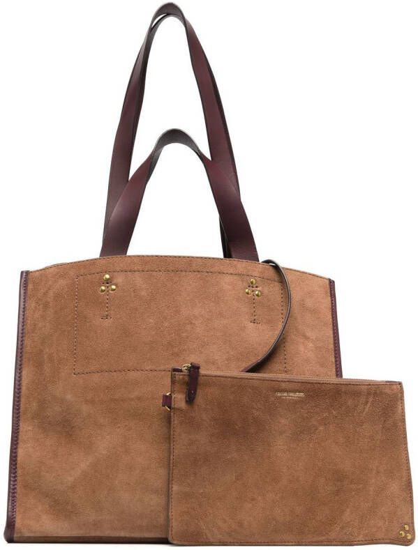Jérôme Dreyfuss Léon suède shopper Bruin