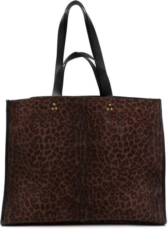 Jérôme Dreyfuss Leren shopper Bruin