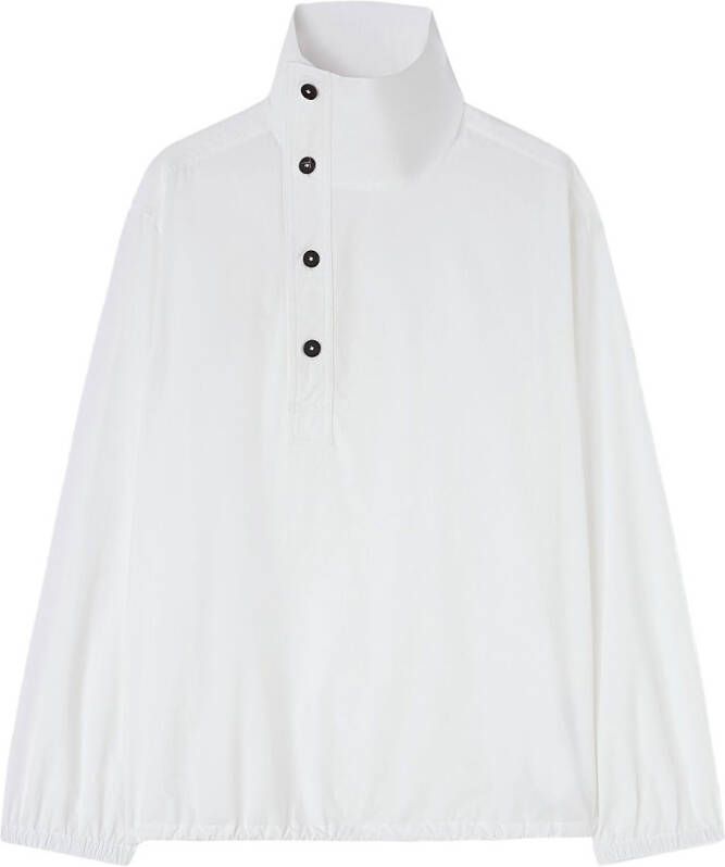 Jil Sander Asymmetrische blouse Wit