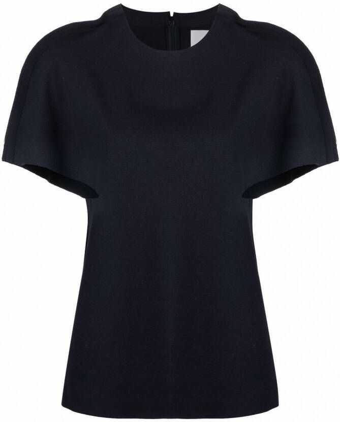 Jil Sander Blouse met korte mouwen Blauw