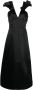Jil Sander Midi-jurk met strikdetail Zwart - Thumbnail 1