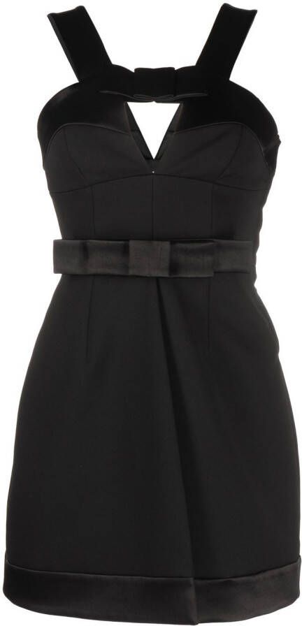 Jil Sander Mini-jurk met strik Zwart