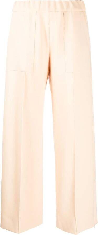 Jil Sander Broek met wijde pijpen Beige
