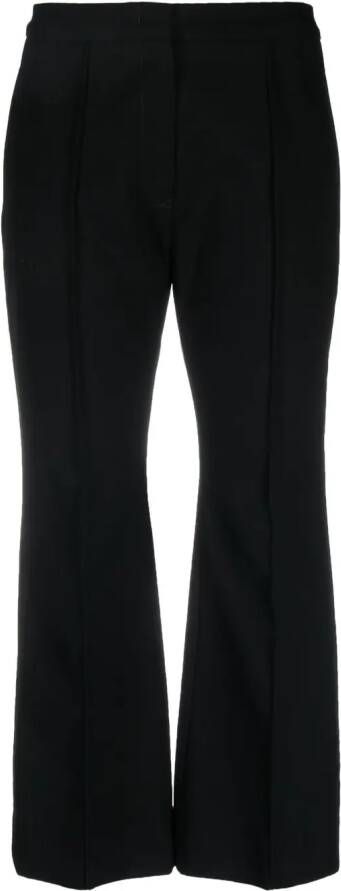 Jil Sander Cropped broek Zwart