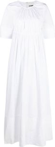 Jil Sander Maxi-jurk met uitgesneden rug Wit