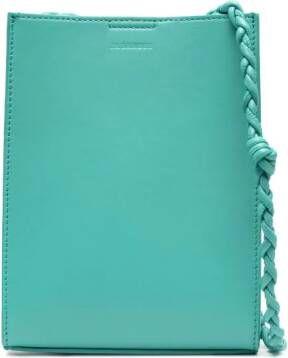 Jil Sander Leren schoudertas Groen