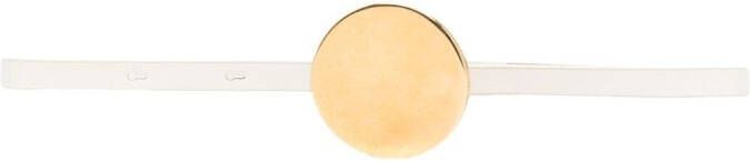 Jil Sander Leren riem Wit
