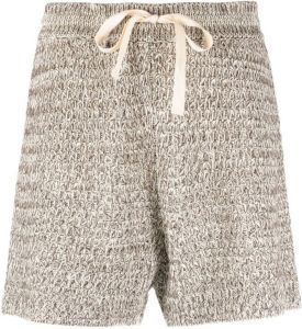 Jil Sander drawstring-waist knitted shorts Beige