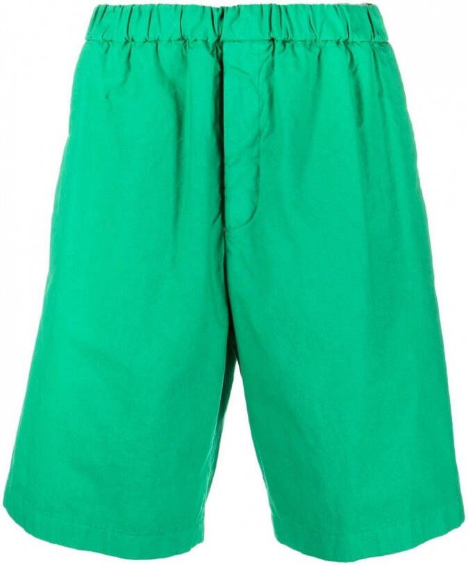 Jil Sander Elastische shorts Groen