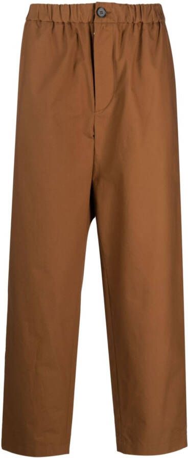 Jil Sander Straight broek Bruin