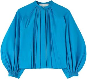 Jil Sander Geplooide blouse Blauw