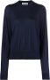 Jil Sander Geribbelde trui Blauw - Thumbnail 1