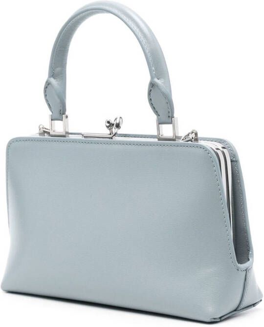 Jil Sander Goji shopper met logoplakkaat Blauw